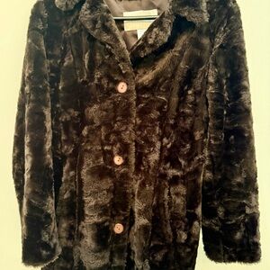 Hugo Buscati Dark Brown Faux Fur